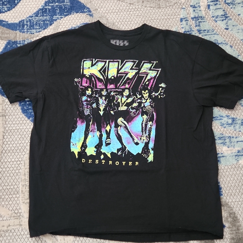 Kiss Destroyer Black Graphic Tee